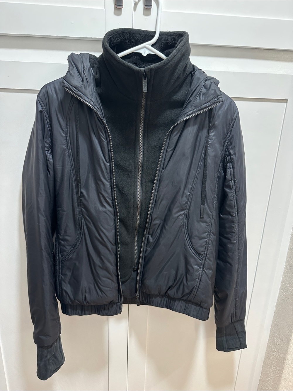 lululemon athletica Black Women's Bomber Jacket with Inner Fleece